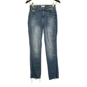 Morrison Friend Straight Skinny Jeans Women Size 27 Retro Raw Rag Boho Hippie